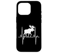 Moose Heartbeat Silhouette Wildlife Nature Case for iPhone 16 Pro