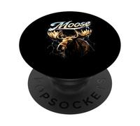Moose Heavy Metal 80s Animal Rock Music Concert Rock N Roll PopSockets Adhesive PopGrip