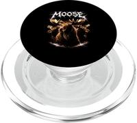 Moose Heavy Metal 80s Animal Rock Music Concert Rock N Roll PopSockets PopGrip for MagSafe
