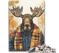 Moose in Autumn Jigsaw Puzzles for Teenagers 2000 Piece Puzzle,Brain Intelligence Challenge Addictive Toys for Home Decoration (70X100cm)