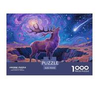 Moose Jigsaw Puzzles Puzzles for Adults Kids. 1000 Piece Great Gifts Challenge Toy Educational Game Home Decoration for Adults& Kids Age 14 Years Up 70x50cm/1000pcs