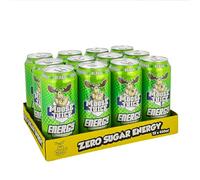 Moose Juice // Clean Energy + BCAA Drink // Only 14 kcal // 141mg Caffeine // Zero Sugar & Aspartame // Vitamins // Green Apple Flavour // 12 x 440ml Cans