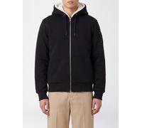 MOOSE KNUCKLES Cotton-Blend Hooded Zip-Up Sweatshirt with Kangaroo Pocket - Size: M - male