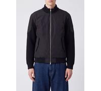 MOOSE KNUCKLES Down-Filled Wool Blend Bomber Jacket with Turtleneck - Size: M - male