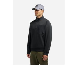 Moose Knuckles Hartsfield Mens 1/4 Zip Sweatshirt - Black 292 - Black 292 - XL