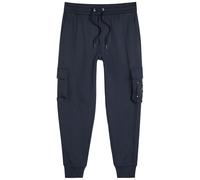 Moose Knuckles Hartsfield Tapered-leg Cotton Cargo Sweatpants - Navy - XL