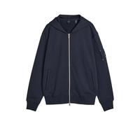 Moose Knuckles Hartsfield Zip-up Cotton Hooded Sweatshirt - Navy - XL
