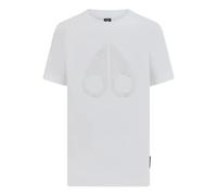 Moose Knuckles Kids Chamblee Leaf logo-graphic T-shirt - White XS-S