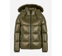 Moose Knuckles Kids Kings Down Padded Puffer Jacket in Green - Green - M (10 - 12 Yrs)