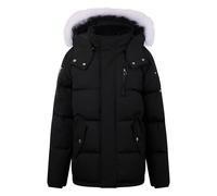 Moose Knuckles Kids logo-detail padded jacket - Black XS-S-M-L-XL