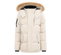 Moose Knuckles Kids shearling-trim hooded jacket - Neutrals M-XL