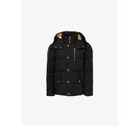 Moose Knuckles Mens Moose Knuckles Gold 3Q Hooded Cotton-Blend Down Jacket Blk W/Blk Sh XL