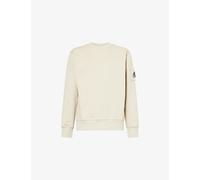 Moose Knuckles Mens Moose Knuckles Hartsfield Crew-Neck Cotton Sweatshirt Alabaster 2XL