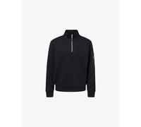 Moose Knuckles Mens Moose Knuckles Hartsfield Logo-Patch Cotton Sweatshirt Black S