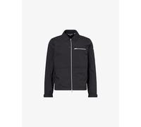 Moose Knuckles Mens Moose Knuckles Topflight Logo-Patch Shell Shirt Jacket Black S