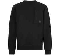 Moose Knuckles Mens Sweatshirt Crew Neck Logo Branded Dalon in Black