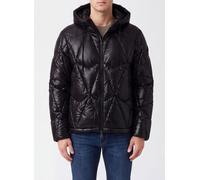 MOOSE KNUCKLES Quilted Nylon Hooded Short Down Jacket with Logo Patch - Size: M - male