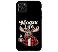 Moose Life Funny Lumberjack Coffee Animal Case for iPhone 11 Pro Max