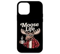 Moose Life Funny Lumberjack Coffee Animal Case for iPhone 12 mini