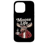 Moose Life Funny Lumberjack Coffee Animal Case for iPhone 14 Pro Max