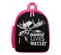 Moose Lives Matter Cute Backpack Small Daily Daypack Travel Shoulder Bag with Adjustable Strap Funny Graphic