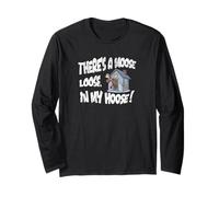 Moose Loose In My Hoose Grunge Long Sleeve T-Shirt