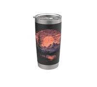 Moose Moon Lake Mountain Forest Wilderness Explorer Stainless Steel Insulated Tumbler