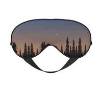 Moose Mountain Pine Tree Wilderness Sleep Eye Mask Comfortable Eyes Hade for Sleeping,Light Blocking Sleep Mask with Adjustable Strap