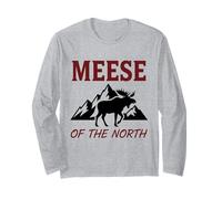 Moose of The North Wildlife Antlers Forest Nature Long Sleeve T-Shirt