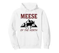 Moose Of The North Wildlife Antlers Forest Nature Pullover Hoodie