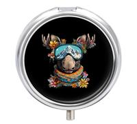 Moose Pill Case Travel Medicine Organizer Box