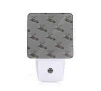 Moose Plug-in Led Night Light with Motion Sensor Dusk to Dawn Sensor Backlit Nightlight for Bedroom Bathroom