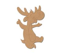 Moose Pre Marked Design 2 - Premium MDF & Plywood Embellishments Laser Cut Craft Shapes for Scrapbooking, Card Making, DIY Decor, Weddings & Personalized Projects
