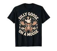 Moose Shirts for Women Silly Goose On A Moose T-Shirt