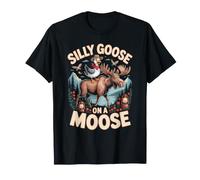 Moose Shirts for Women Silly Goose On A Moose T-Shirt