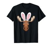 Moose with Bunny Ears Funny Easter Kids Boys Girls & Adults T-Shirt