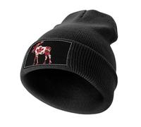 Moose with Canada Flag Men‘s Soft Beanie Hat Winter Warm Slouchy Knit Cuff Cap for Women