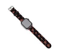 Moose with Canada Flag Silicone Watch Strap 38mm 40mm 42mm 44mm Quick Release Compatible with IWatch Series 10 9 Ultra 8 7 6 5 4 3 2 1 SE