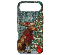 Moose With Red Scarf And Cardinal Bird Winter Case for iPhone Air