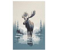 Moose Wooden Jigsaw Puzzles, 1000 Piece Puzzle Board Game, Best Gift for Adults And Kids, Family Game, 78×53cm