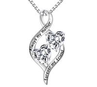 MOOSEA Moissanite Necklace Gifts for Women Her - 2CT Heart Moissanite Necklace D Color VVS1 Clarity Lab Created Necklace Anniversary Jewelry Gifts for Wife Birthday Gifts for Mom Wife Grandma