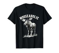 Mooseaholic Moose Head Design Beautiful Moose Lovers T-Shirt