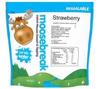 Moosebreak Strawberry Flavoured Mousse Dessert Mix - 10x450g