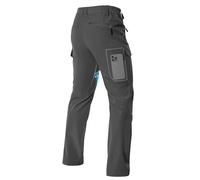 Moosehill Waterproof Hiking Trousers Mens: Lightweight Stretch Walking Pants - Breathable & Quick-Dry Cargo Pants with 6 Security Pocket for Outdoor (Dark Grey, 40W x 32L)