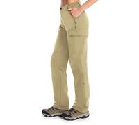 Moosehill Women's Hiking Cargo Trousers: Lightweight, Apricot, L