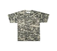Mooselander Men's Patriotic Camo T-Shirt: USA Flag Embroidery, Camouflage Street & Gym Wear, Chest Pocket, Hunting Apparel, Universal Digital Camo, 3XL