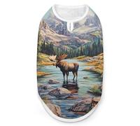 Mooses Crossing Streams Flying Bird Cute Dog Clothes Costume Cat Pajamas Puppy Gift Pet Sweater Coat Jacket