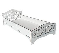 Mooseys Ltd Wooden Elf Prop BED, Elf Accessories,Naughty Elf, Good Elf, Christmas XMAS Decoration, flat pack (white), 30cm x 14cm