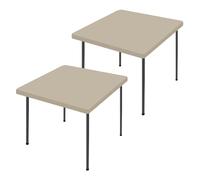 Moosfor 2 Pack Square Spandex Fitted Table Cloth, Elastic Tablecloth