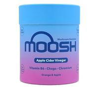 Moosh Mushroom Gummies 3000mg - 60 Gummies (Reishi, Lions Mane, Chaga, Coryceps) Sugar Free, 100% Vegan (Apple Cider Vinegar (Chaga))